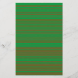 Groene Bruine Strepen Briefpapier