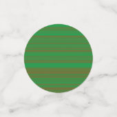 Groene bruine strepen confetti (Kleine voorkant)