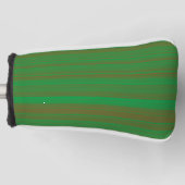 Groene bruine strepen golfheadcover (Voorkant)