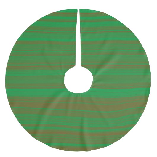 Groene Bruine Strepen Kerstboom Rok (Voorkant)