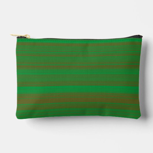 Groene Bruine Strepen Klein Etui (Voorkant)