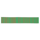 Groene bruine strepen lange tafelloper (Horizontaal)