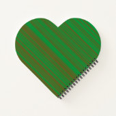 Groene bruine strepen notitieboek (Achterkant)