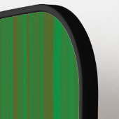 Groene bruine strepen pickleball paddle (Links Detail)