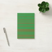 Groene Bruine Strepen Post-it® Notes (Kantoor)