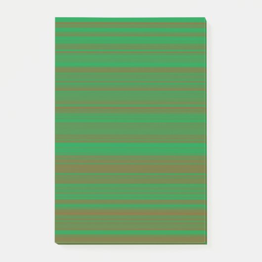 Groene Bruine Strepen Post-it® Notes (Voorkant)