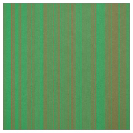 Groene Bruine Strepen Stof (Swatch)