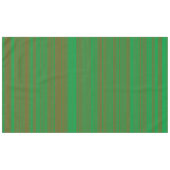 Groene bruine strepen tafelkleed (Voorkant (Horizontaal))