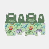 Groene brullende Jurassic Dinosaurs Foto Bedankdoosjes (Uitgevouwen)