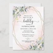 Groene brunch en bubbelig Vrijgezellenfeest Kaart (Voorkant)