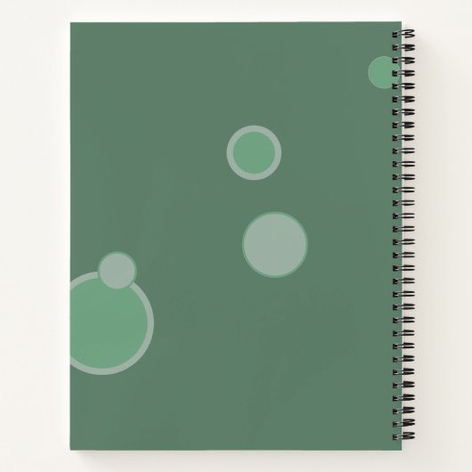 Groene bubbels heb je dit! aanmoediging notitieboek (Achterkant)