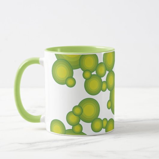 Groene bubbels mok (Links)
