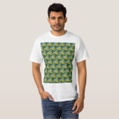 Groene bubbels patroon t-shirt (Voorkant volledig)