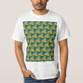 Groene bubbels patroon t-shirt