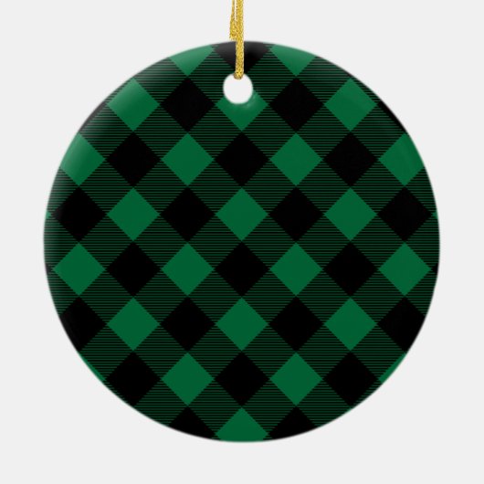 Groene Buffalo Aangepaste foto Pet Puppy Dog Keramisch Ornament (Achterkant)