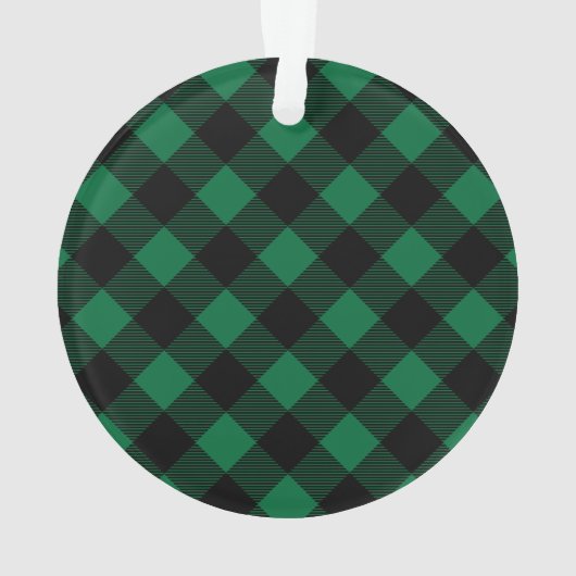 Groene Buffalo Aangepaste foto Pet Puppy Dog Ornament (achterkant)