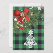 Groene Buffalo Aangepaste kerstfoto's Feestdagenkaart (Voorkant)