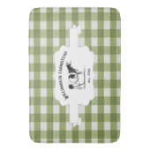 Groene Buffalo Boerderij Koe Bath Mat (Voorkant Verticaal)