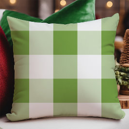Groene Buffalo Check Kerstmis Kussen