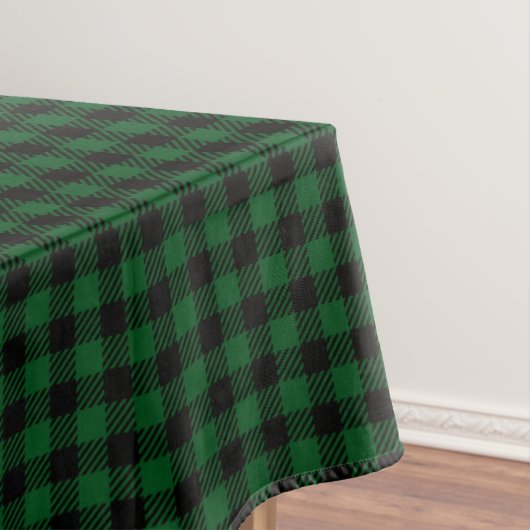 Groene Buffalo Check Tafelkleed (Voorbeeld)