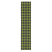 Groene Buffalo Check Tuin Korte Tafelloper (Voorkant)
