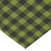 Groene Buffalo Check Tuin Korte Tafelloper (Hoek)