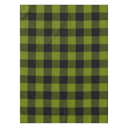 Groene Buffalo Check Tuin Tafelkleed (Voorkant)
