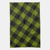 Groene Buffalo Check Tuin Theedoek (Verticaal)