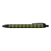 Groene Buffalo Check Tuin Zwarte Inkt Pen (Bovenkant)