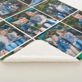 Groene Buffalo geruite fotocollage Sherpa Deken (3/4)
