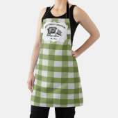 Groene Buffalo Plaid Boerderij Varkens Schort (Insitu)