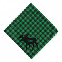 Groene Buffalo Plaid Bull Moose Hond aanpassen