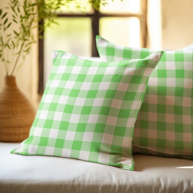 Groene Buffalo Plaid Kussen (Creator heeft geüpload)