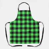 Groene buffalo plaid Schort (Voorkant)