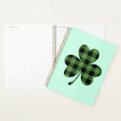 Groene Buffalo Plaid Shamrock Clover Ontwerp-61104 Planner (Display)