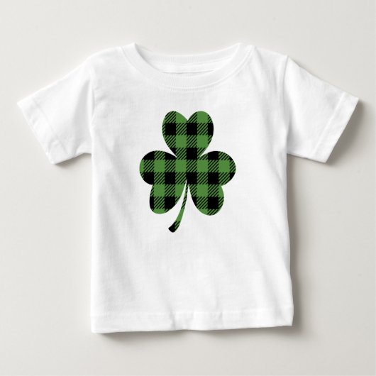 Groene Buffalo Plaid Shamrock Klaver Ontwerp-61104 (Voorkant)