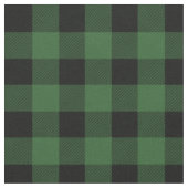 Groene Buffalo Plaid Stof (Close Up)