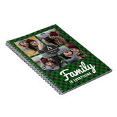 Groene Buffalo Pset Lumberjack Photo Collage Notitieboek (Rechterzijde)