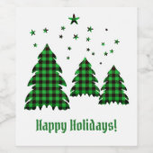 Groene Buffalo Pset Wine Fles Cellet Labels Wijn Etiket (Enkel label)