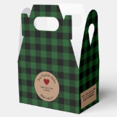 Groene buffel geplakt gebakken geschenken met ingr bedankdoosjes (Geopend)