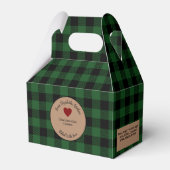 Groene buffel geplakt gebakken geschenken met ingr bedankdoosjes (Voorkant Zijde)