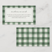 Groene Buffel Plaid Behuizing Kaart (Voorkant / Achterkant)