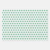 Groene Buffel Plaid Longhorn Patroon Inpakpapier Vel (Voorkant 2)