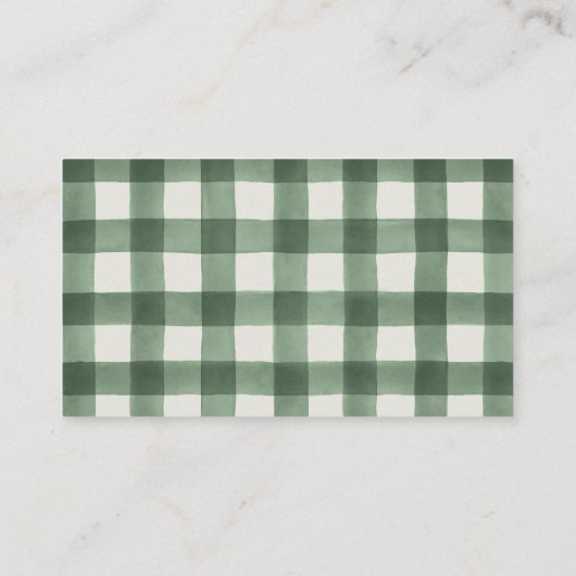 Groene Buffel Plaid Luier Raffle Informatiekaartje (Achterkant)