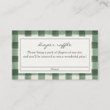 Groene Buffel Plaid Luier Raffle