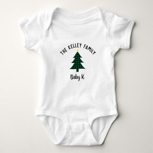 Groene buffelboom, Baby-vakantiefamilie Romper (Voorkant)
