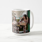 Groene buffelplaid koffiemok (Voorkant rechts)