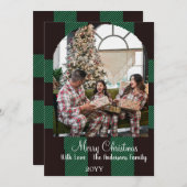 Groene buffelruit feestdagenkaart (Voorkant / Achterkant)