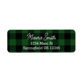 Groene buffelruit winter retouradres etiket (Voorkant)