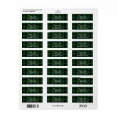 Groene buffelruit winter retouradres etiket (Full Sheet)